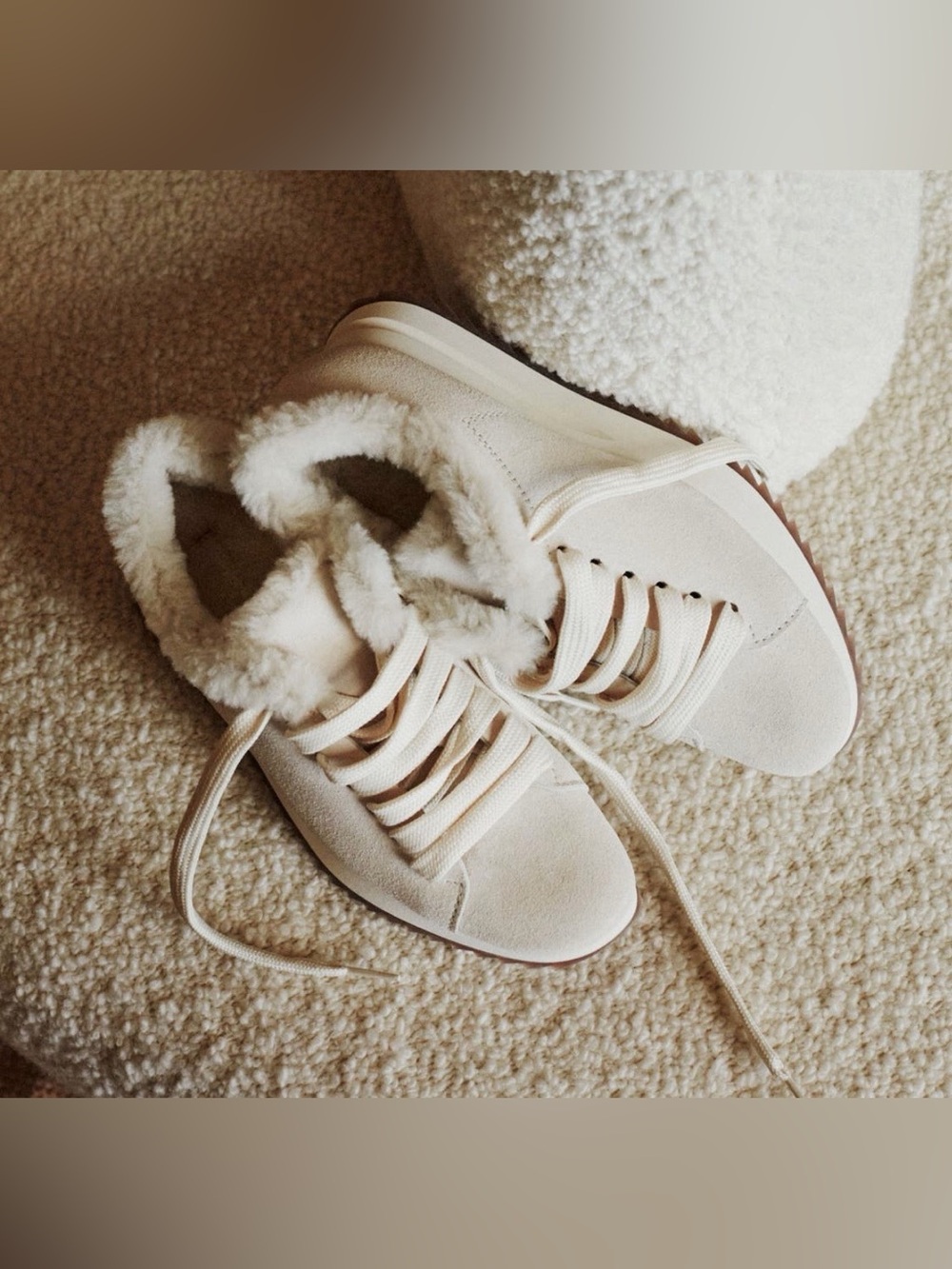 PEDRO GARCIA - Orinda Shearling Suede Sneaker made in Spain Sz 8 NWOB - Picture 3 of 10